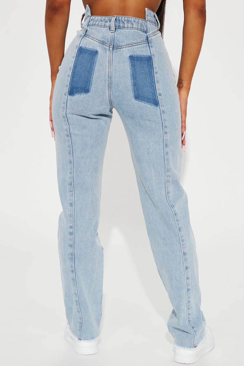 Lola Reconstructed Waistband Jeans - Light Wash | Fashion Nova, Jeans ...