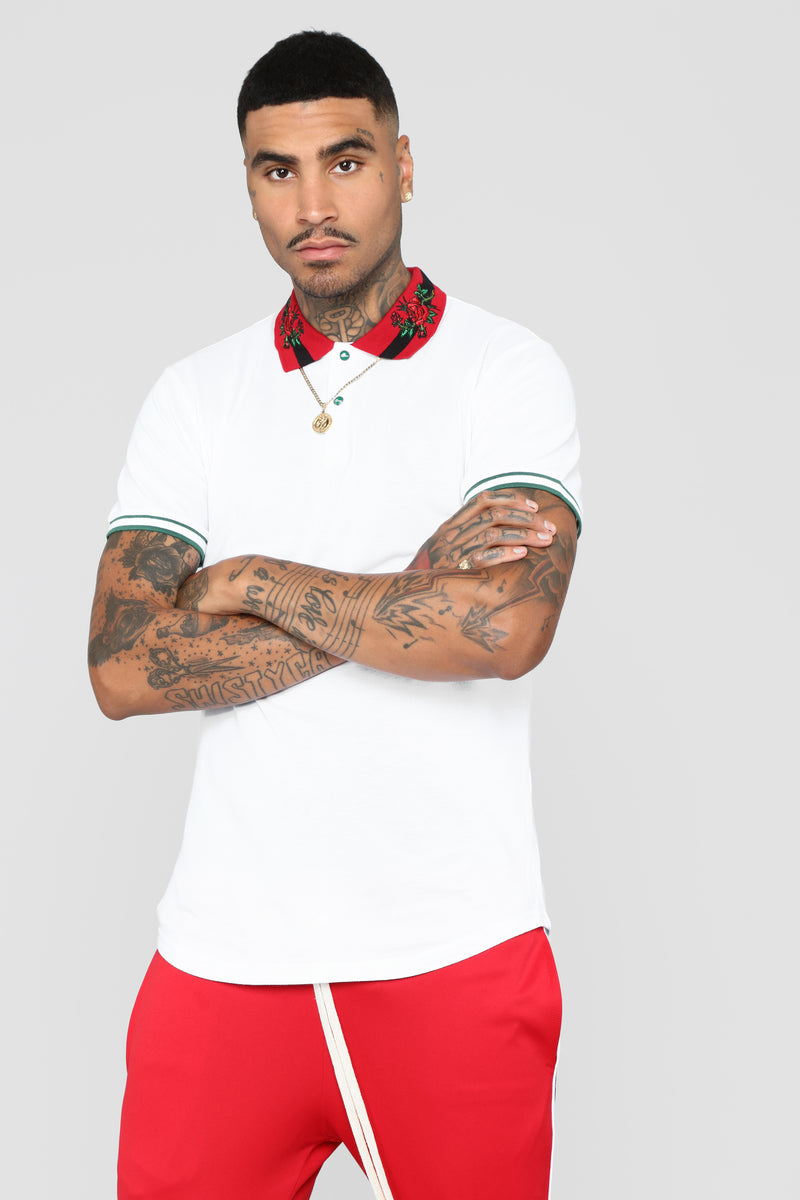Brandon Short Sleeve Polo Shirt - White | Fashion Nova, Mens Tees ...