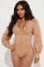 Cashin' Out Poplin Bodysuit - Taupe