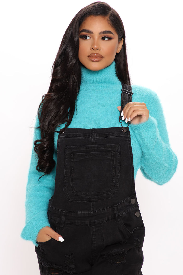 fashion nova denim overalls