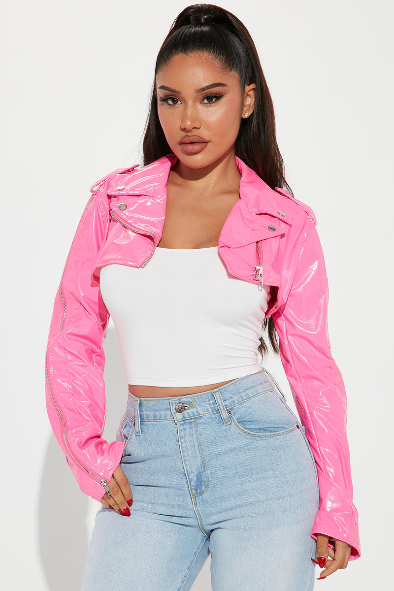 Weekend Vibes Ultra Cropped Jacket - Neon Pink | Fashion Nova, Jackets ...