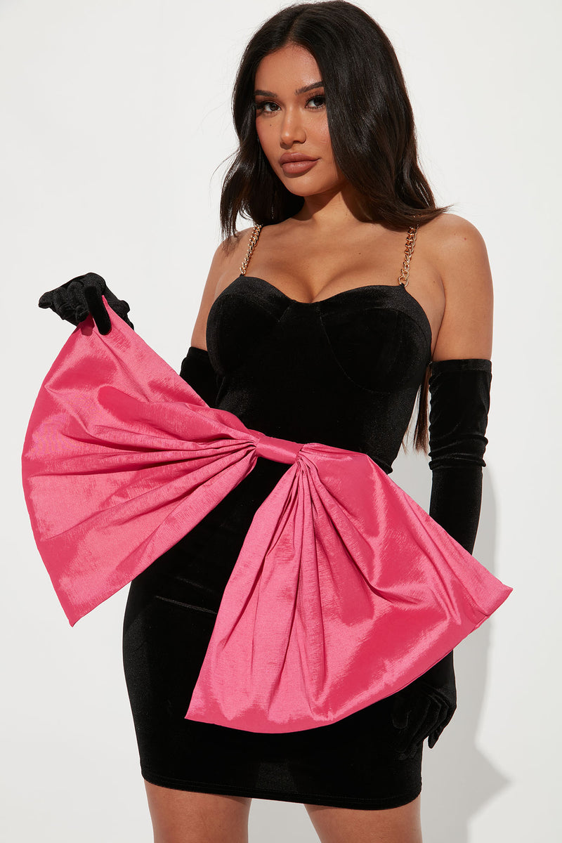 Emily Velvet Dress Set - Black/Pink | Fashion Nova, Dresses | Fashion Nova