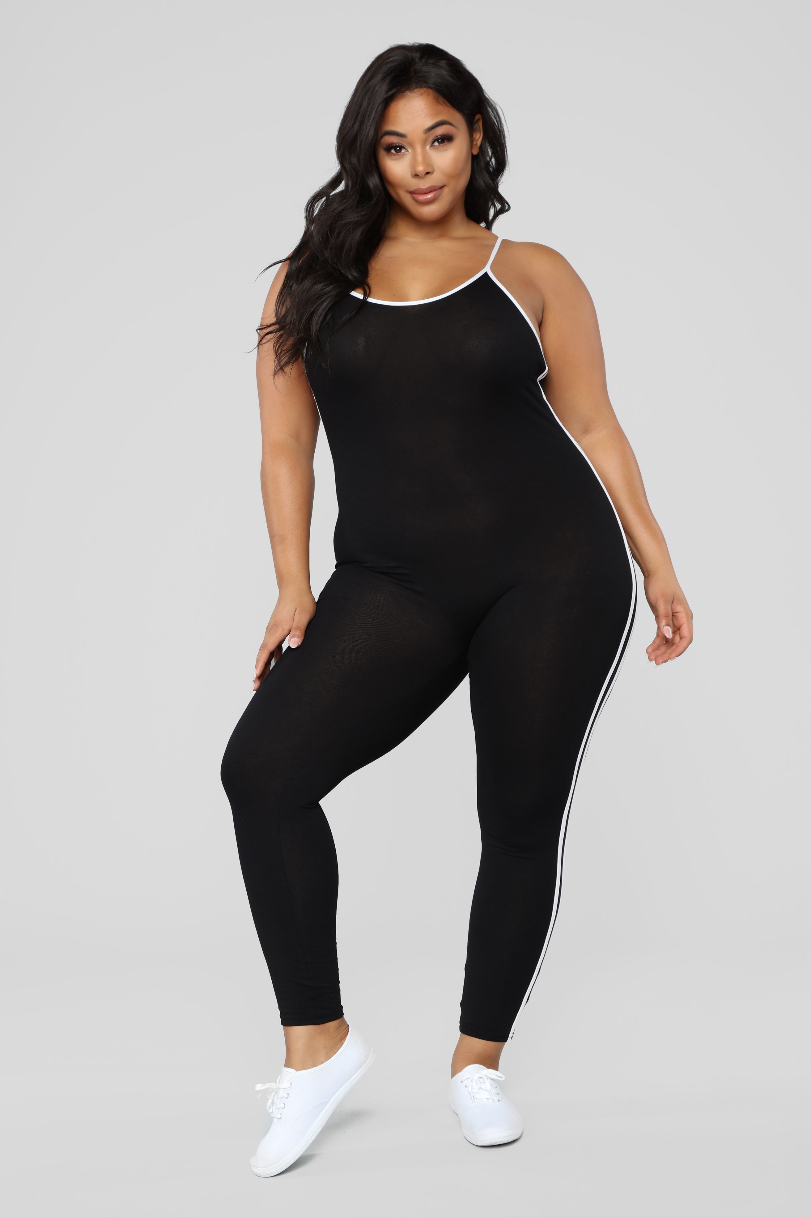 Post Gym Selfie Jumpsuit - Black