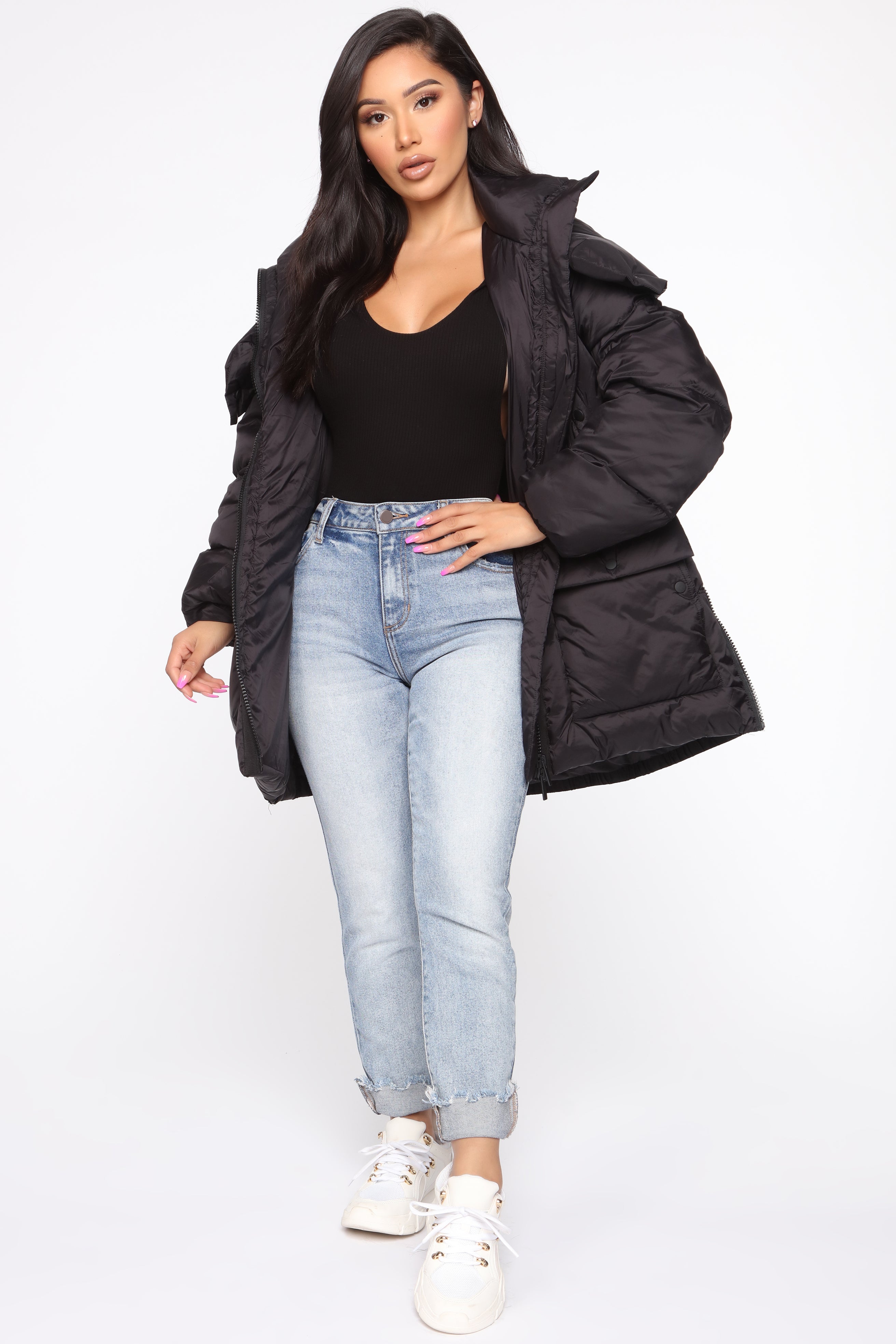 High Demand Puffer Jacket - Black – Fashion Nova