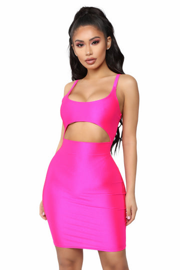 hot pink going out dresses