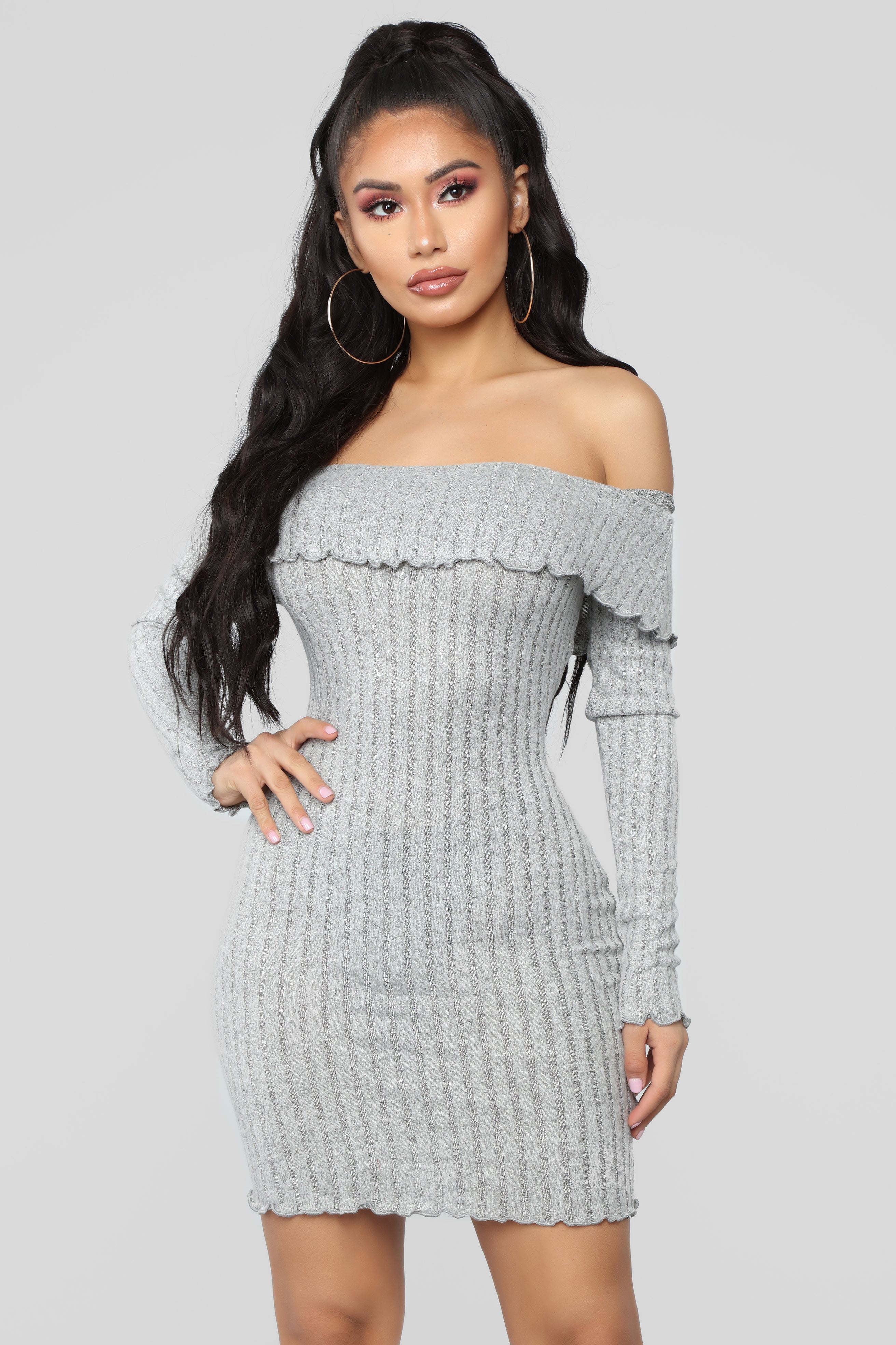 heathers off shoulder dress