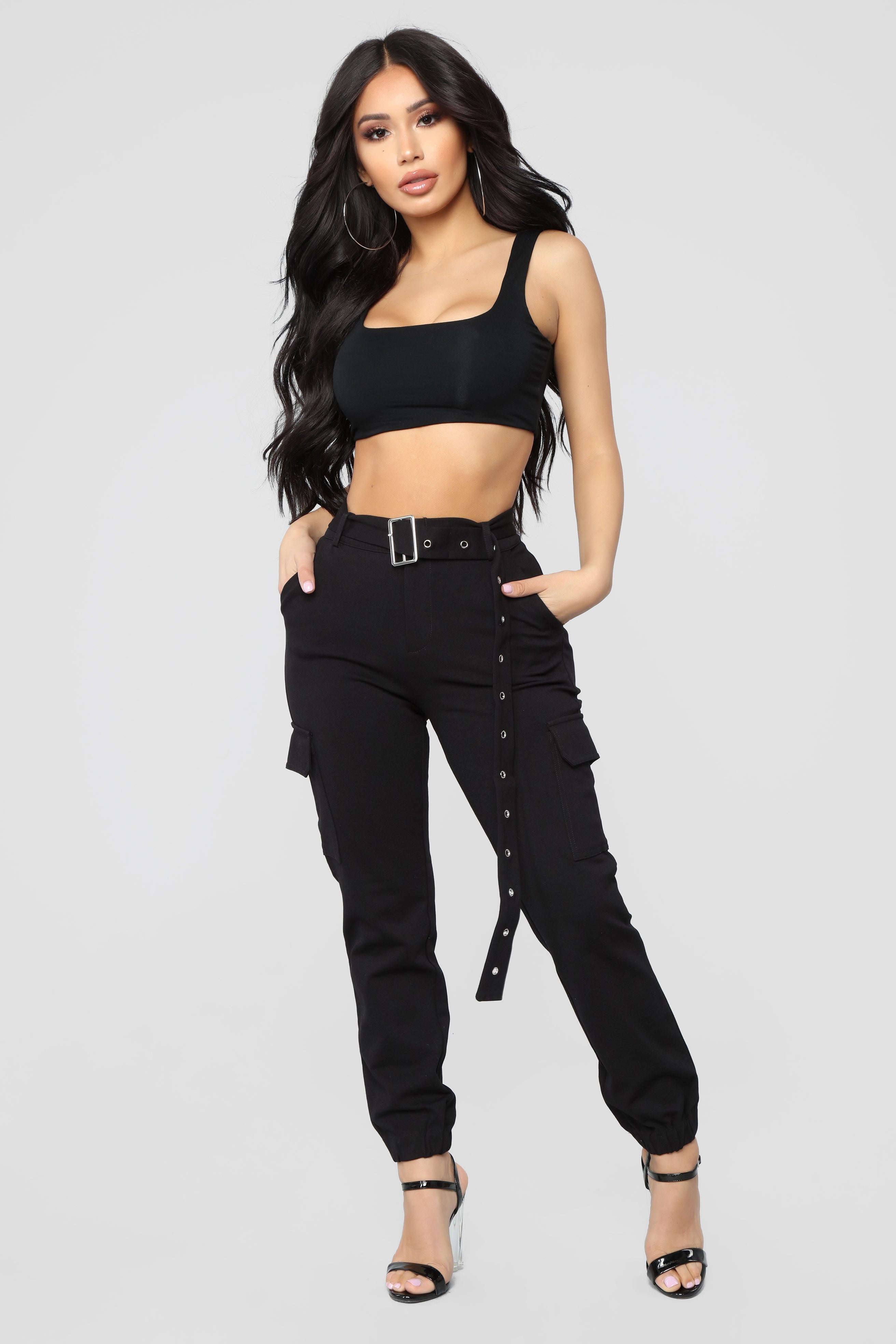 belted joggers