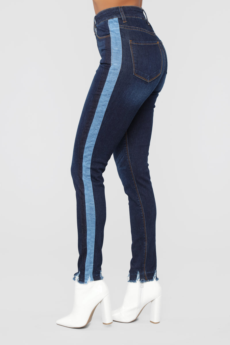 Mixed Media High Rise Jeans - Dark Denim | Fashion Nova, Jeans ...