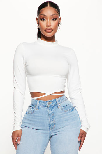 I'm Over It Backless Crop Top White | Screens Tops and Bottoms | Fashion