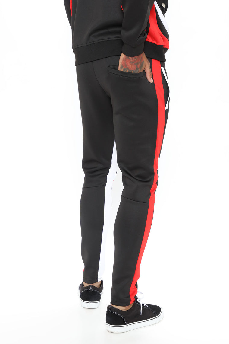 Save Yourself Track Pant - Black/combo - Mens Activewear - Fashion Nova