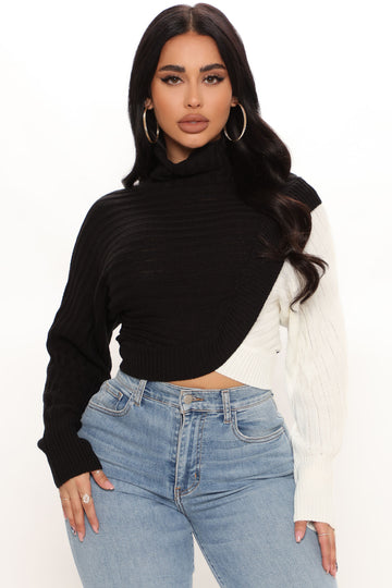 By My Side Turtle Neck Sweater - Black, Fashion Nova, Sweaters