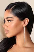 Bling Up My Night Drop Earrings - Silver