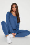 Kick Back Legging Set - Blue