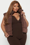 City Tour Puffer Vest - Chocolate