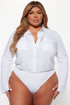 You Better Work Bodysuit - White