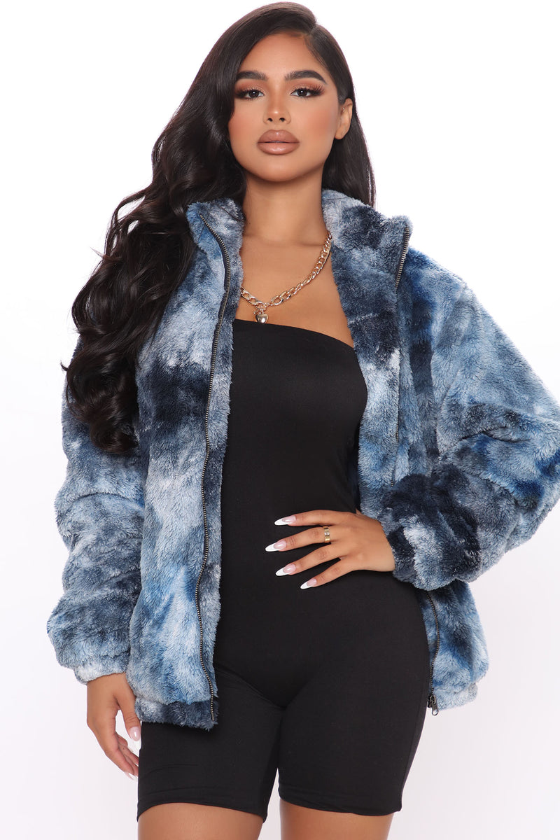 Keep It Cozy Sherpa Jacket - Blue/combo | Fashion Nova, Jackets & Coats ...