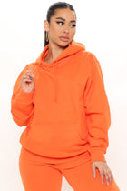 Stole Your Boyfriend's Oversized Hoodie - Orange