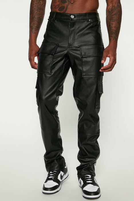 escort hoog vanavond Zip It Faux Leather Slim Cargo Pants - Black | Fashion Nova, Mens Pants |  Fashion Nova
