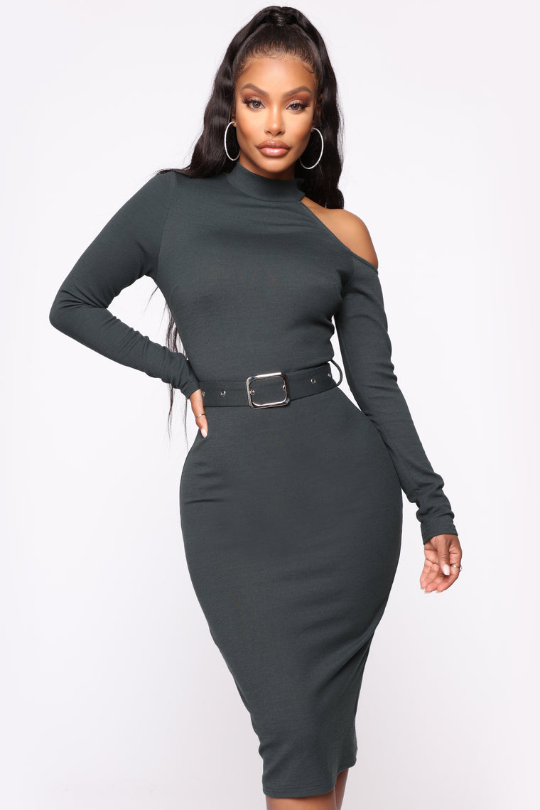 midi dress for office