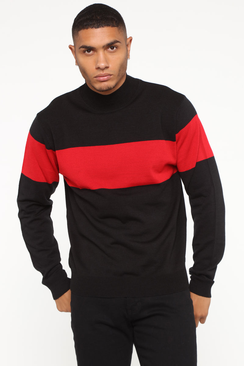 Rodrigo Sweater - Red/combo | Fashion Nova, Mens Sweaters | Fashion Nova