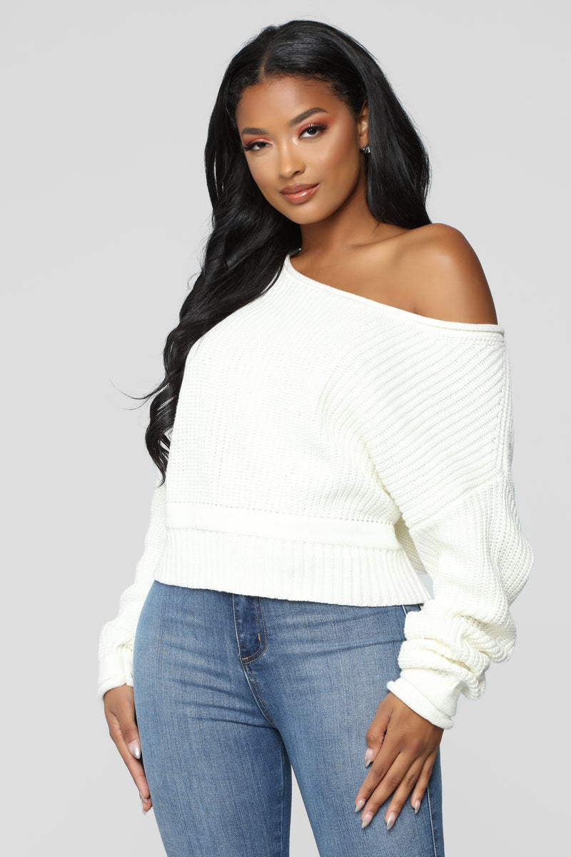 Eve Cropped Sweater - Ivory | Fashion Nova, Sweaters | Fashion Nova