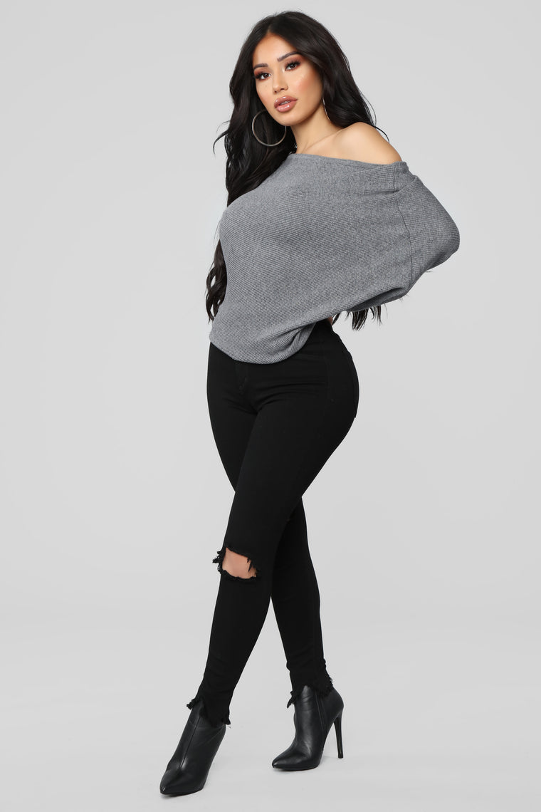 Karly Sweater - Grey, Sweaters | Fashion Nova