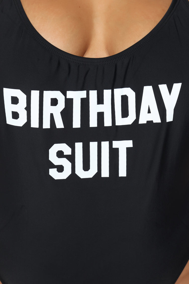 Birthday Suit Swimsuit Black