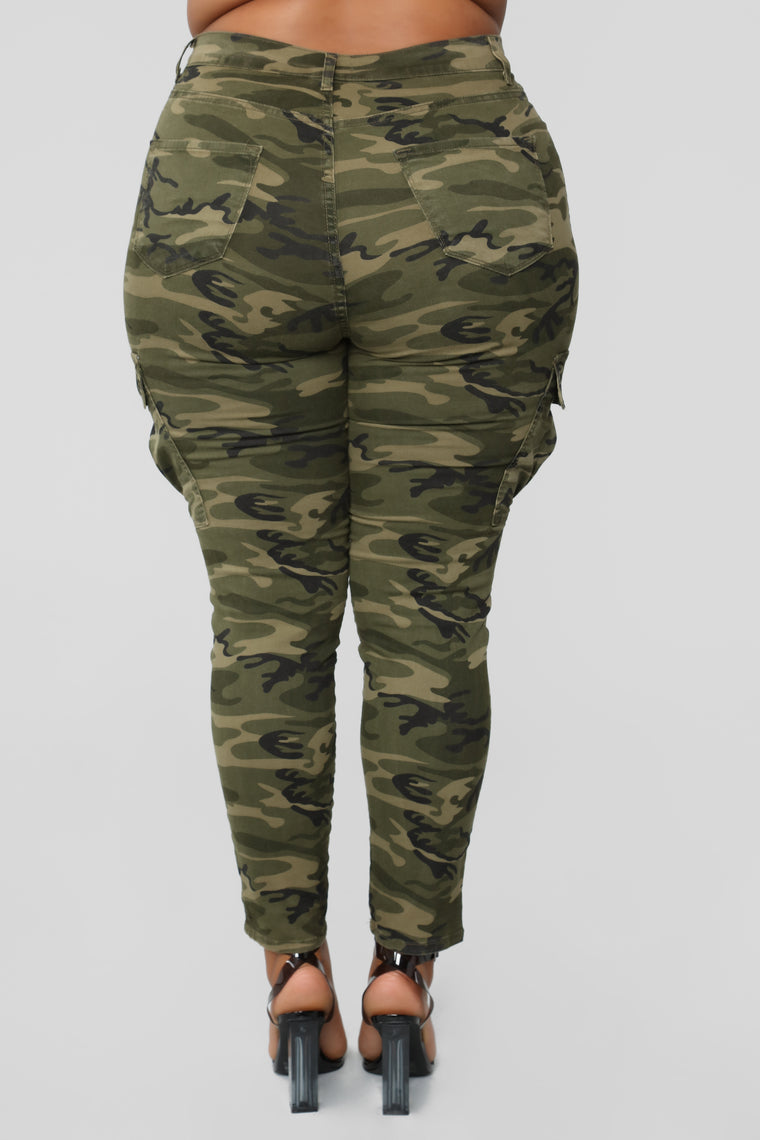 Strong AF Highrise Camo Pants - Camouflage - Pants - Fashion Nova