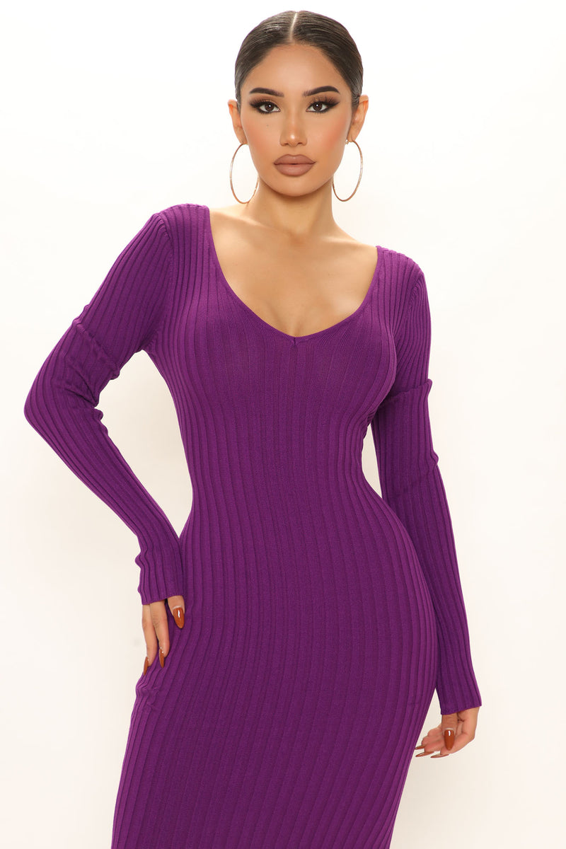 Kallan Knit Dress - Purple | Fashion Nova, Dresses | Fashion Nova