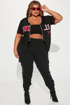 Let's Relax Jogger Sweatpants - Black