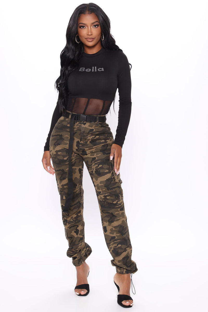Que Bella Mesh Bodysuit - Black | Fashion Nova, Graphic Tees | Fashion Nova