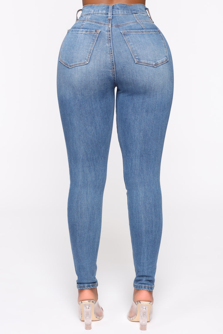 Our Favorite High Rise Skinny Jeans - Medium Blue Wash, Jeans | Fashion ...