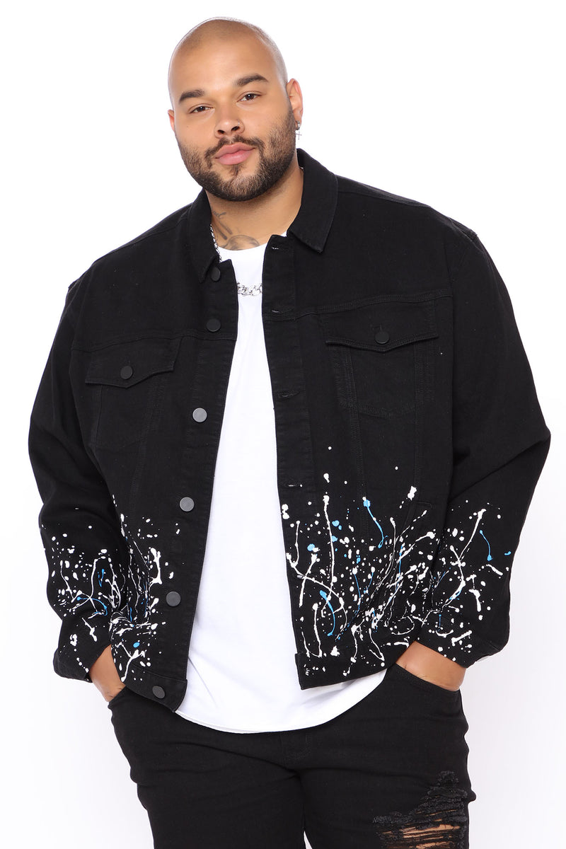 Free Your Mind Denim Jacket - Black/combo | Fashion Nova, Mens Jackets ...