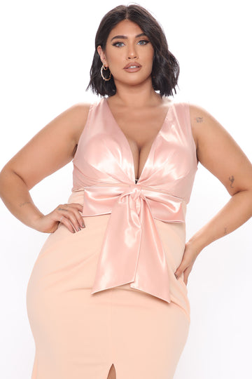 plush pink plus size dresses