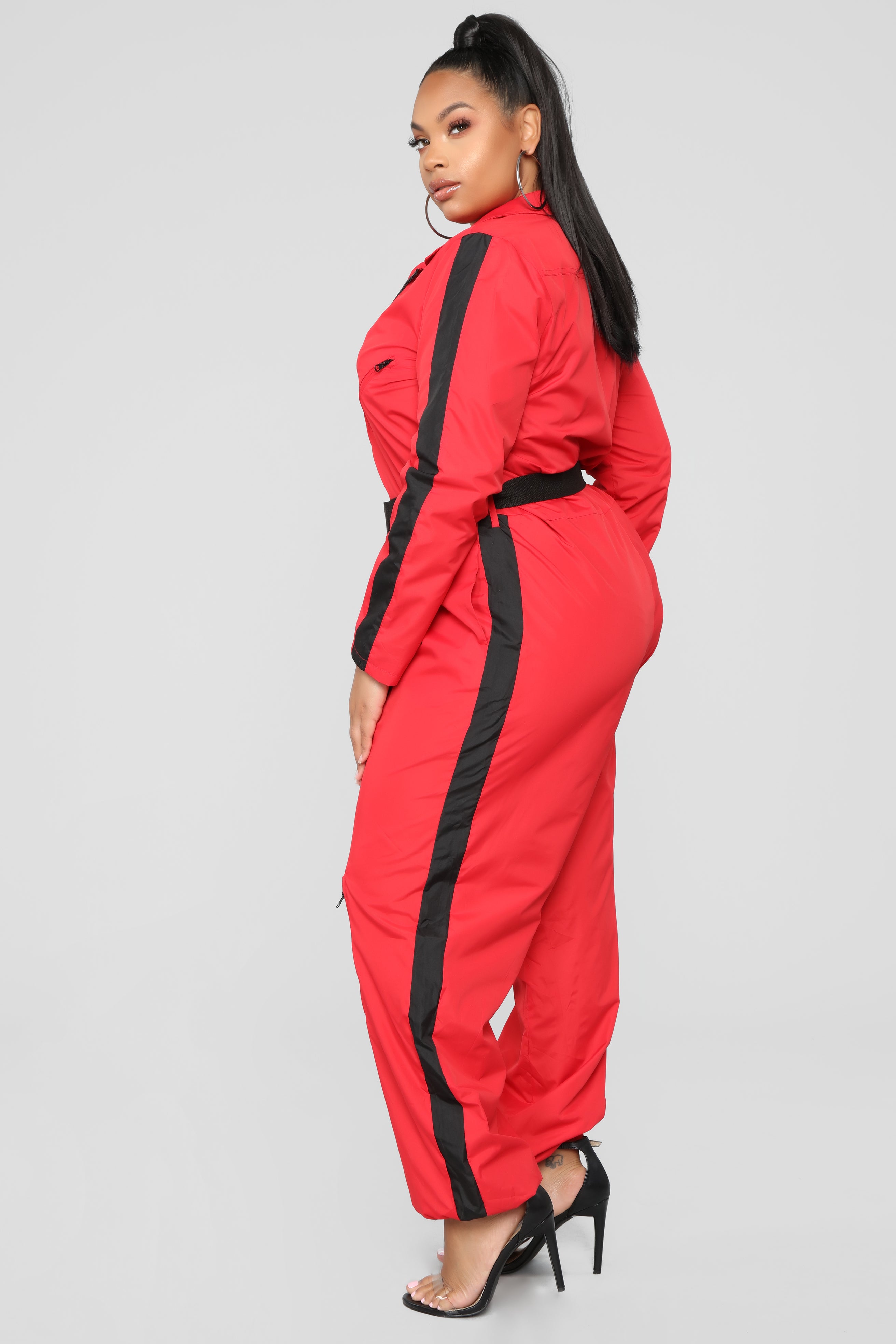Top Girl Jumpsuit - Red – Fashion Nova