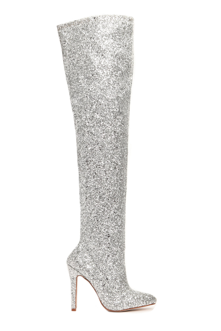 fashion nova silver boots