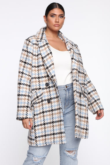 We Found Love Coat - Blue/combo