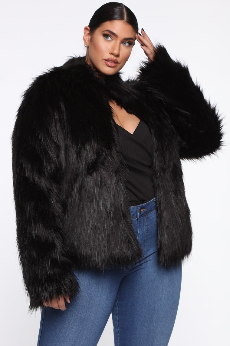 Fernanda Fur Coat - Black, Jackets & Coats | Fashion Nova