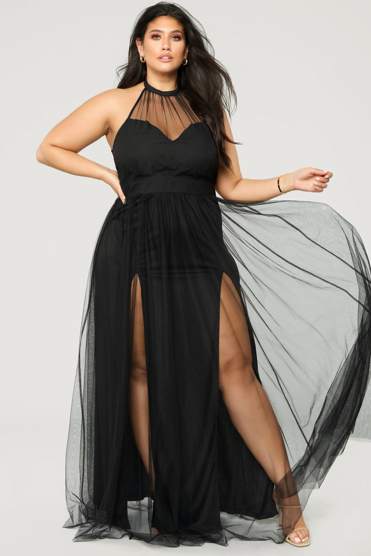 Off The Tulle Gown - Black, Dresses | Fashion Nova