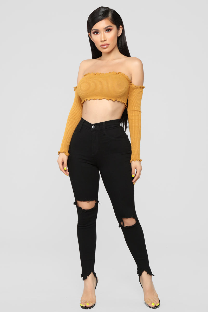 Smock Or Slay Top II - Mustard | Fashion Nova, Knit Tops | Fashion Nova