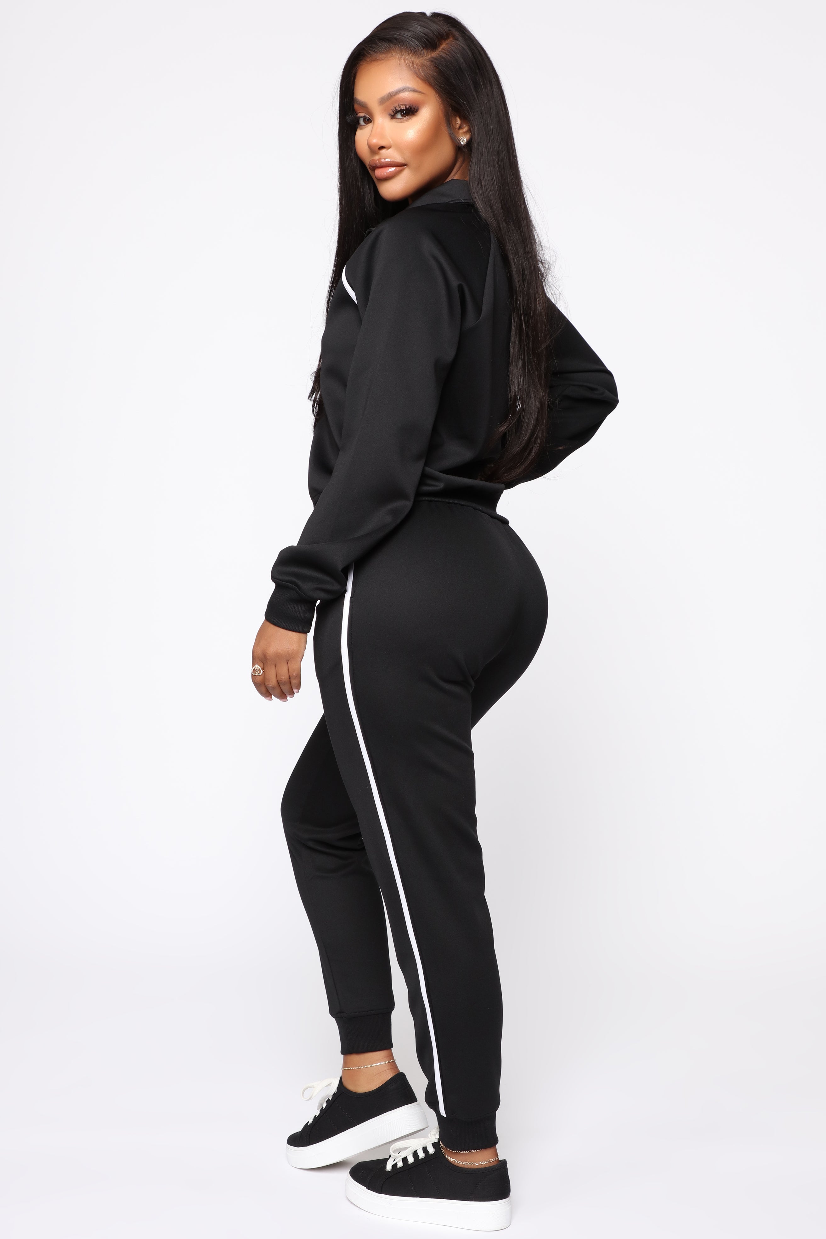 Olympian Track Pants - Black – Fashion Nova