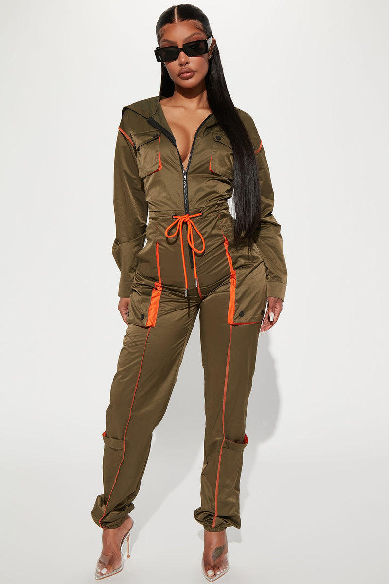 Jessie Windbreaker Jumpsuit - Olive | Fashion Nova, Jumpsuits | Fashion ...