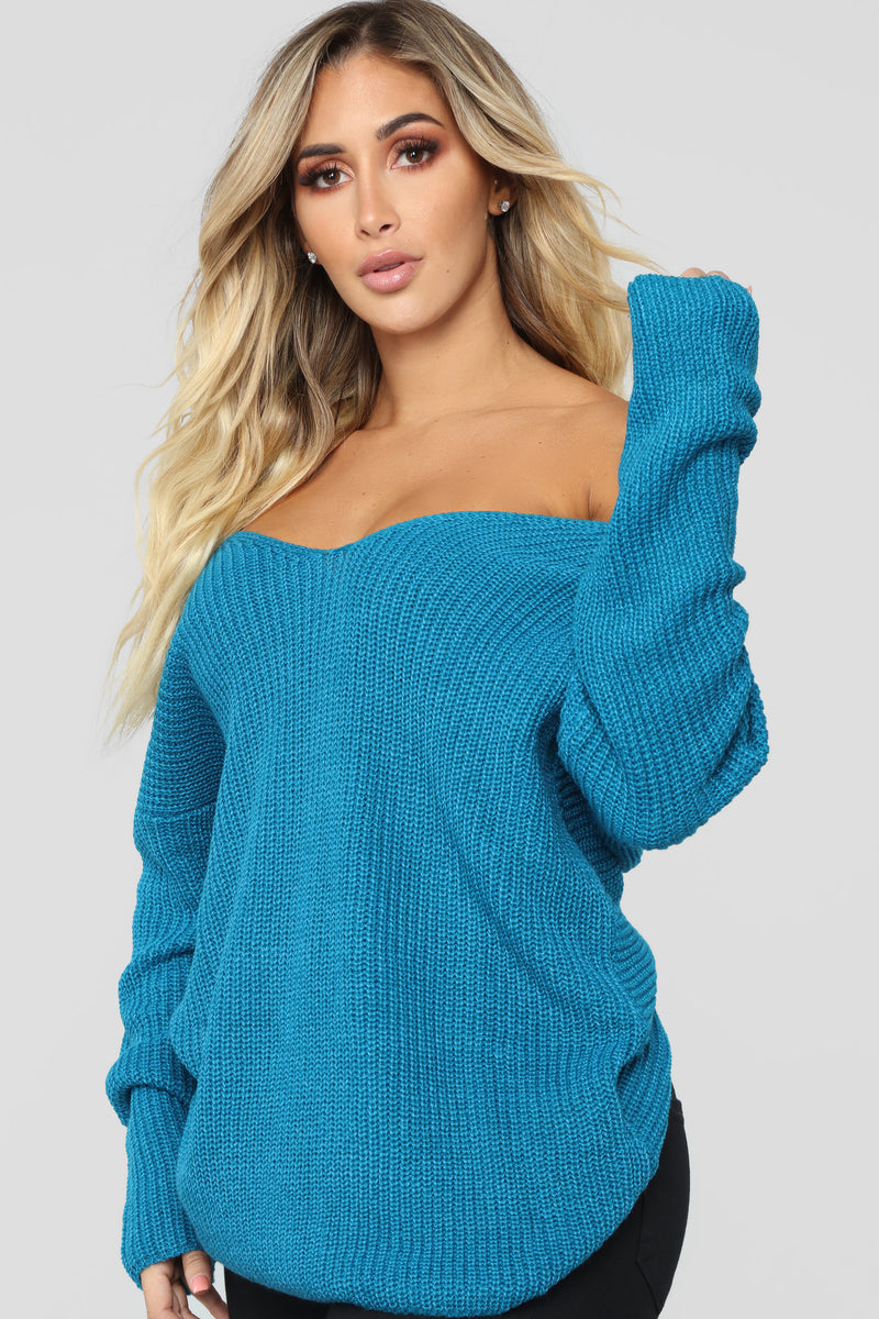 Autumn's Favorite Girl Sweater - Teal | Fashion Nova, Sweaters ...