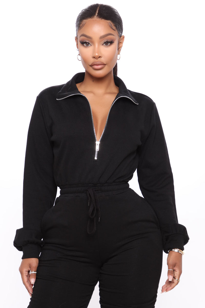 Perfect Escape Lounge Jumpsuit - Black | Fashion Nova, Jumpsuits ...