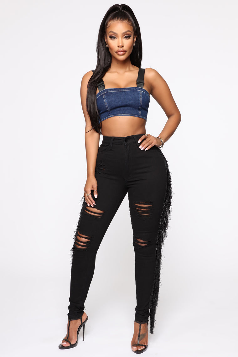 black female jeans