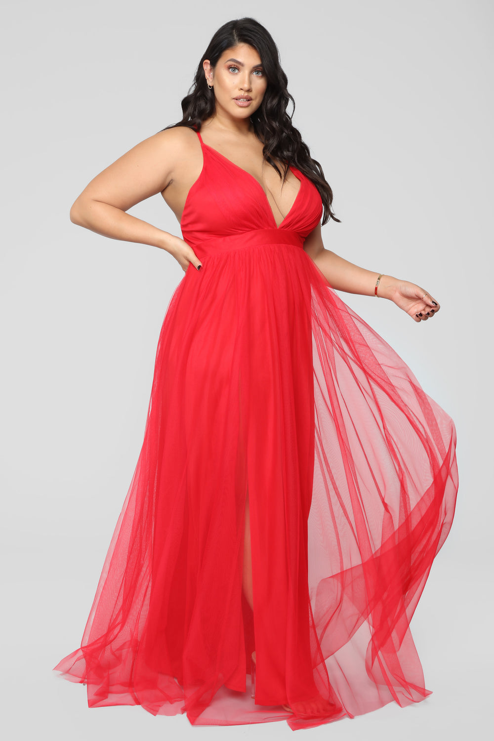 On The Runway Maxi Dress - Red