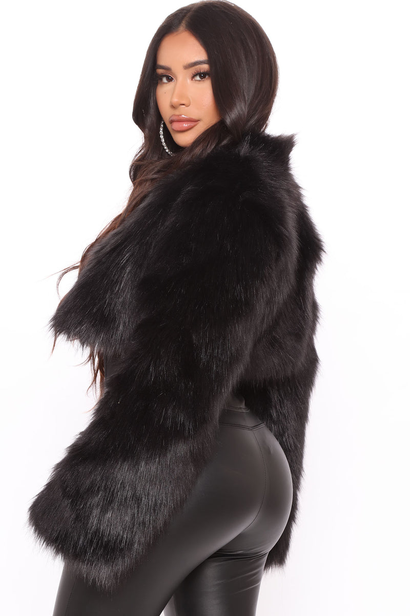 Ready Fur Tonight Cropped Coat - Black | Fashion Nova, Jackets & Coats ...