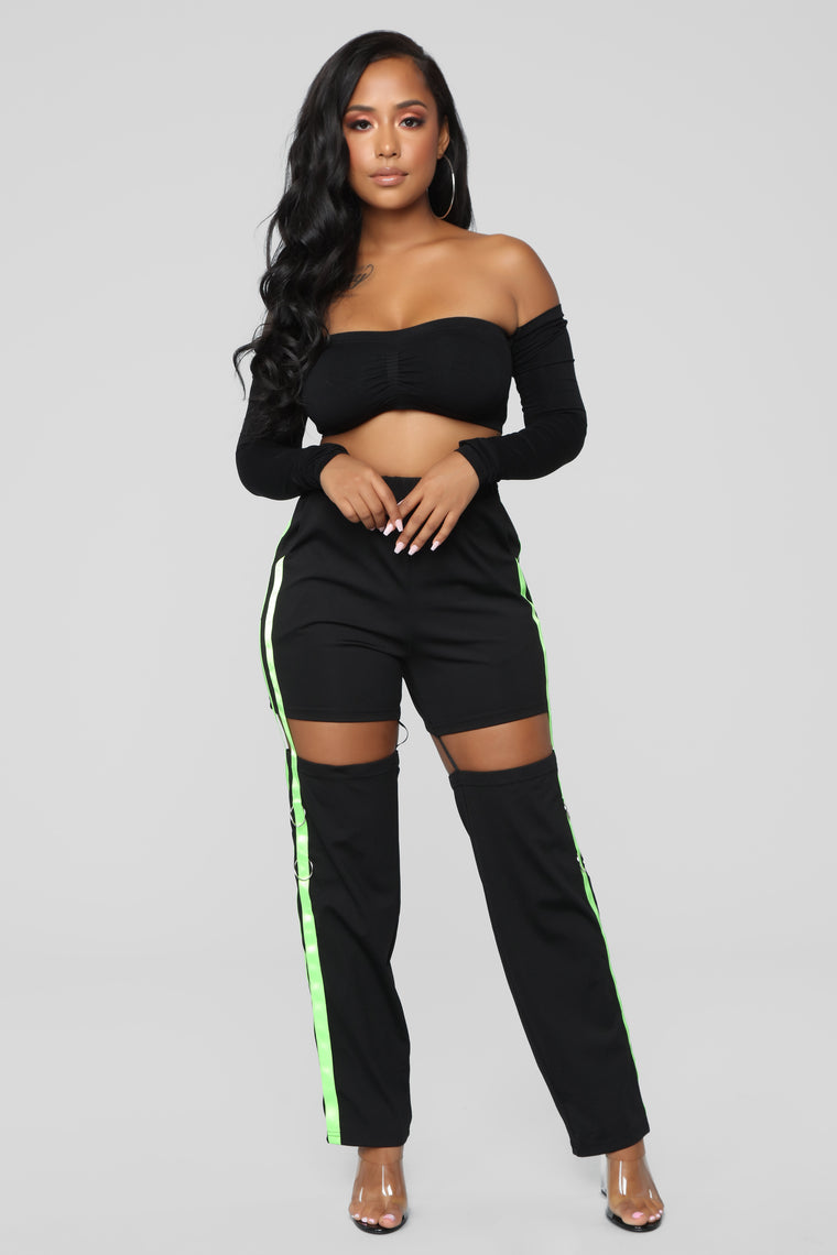 Part Of The Scene Pants - Neon Green – Fashion Nova