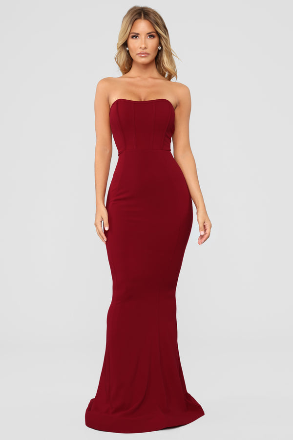 Save Me A Dance Dress - Dark Red – Fashion Nova