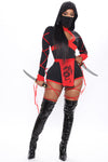 Dragon Ninja 3 Piece Costume Set - Black/Red